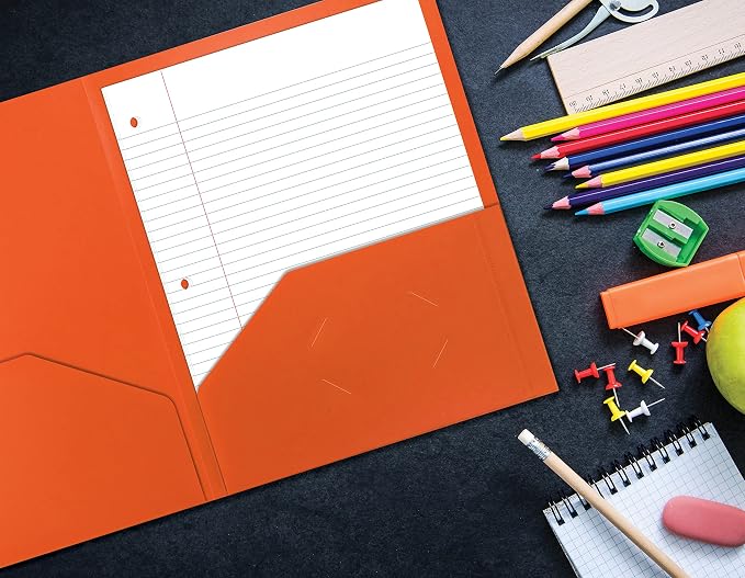 Better Office Products Heavyweight Plastic 2 Pocket Portfolio Folder, Letter - Image 5