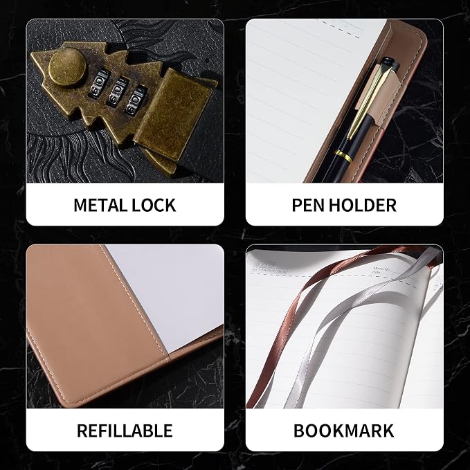 ZXHQ Lock Diary for Women & Men - Image 5
