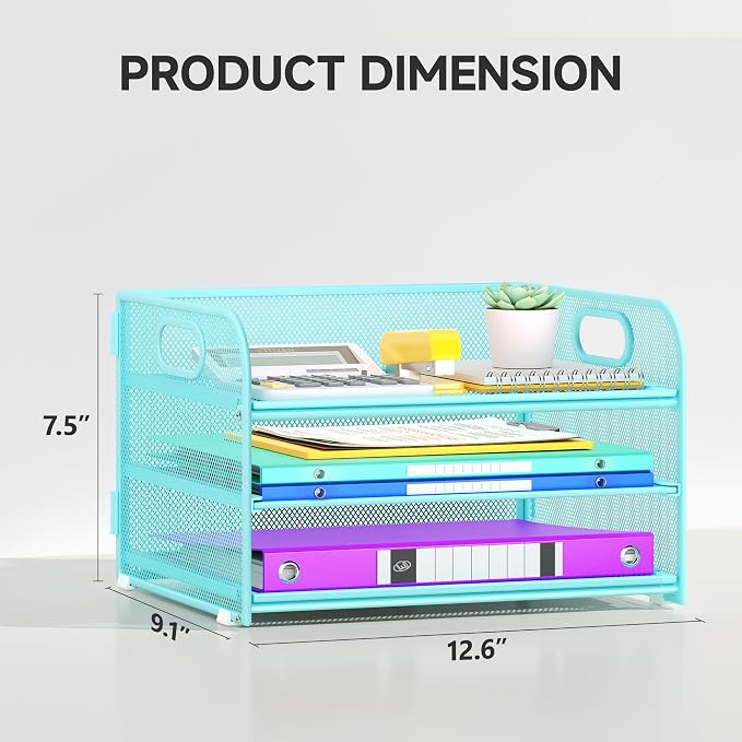Cawukege 3 Tier Paper Organizer - Image 6