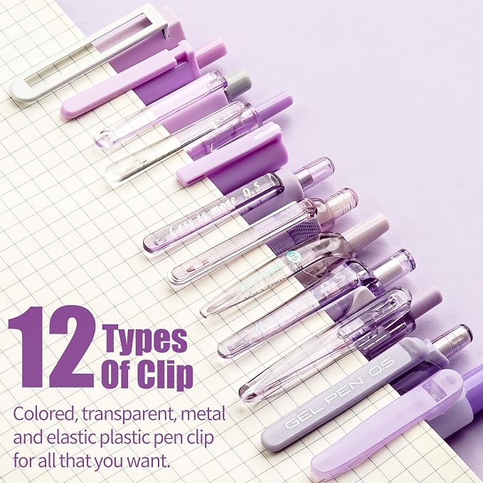 Four Candies Lavender Series Gel Pens, School Office Stationery Supplies Desk - Image 5