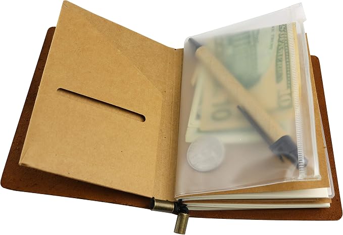 WANDERINGS Clear Zipper Case and Kraft Card Holder - Image 3