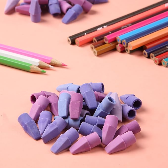 Mr. Pen- Pencil Top Erasers, 120 Pack, 6 Different Purple Shade Colors | - Image 7