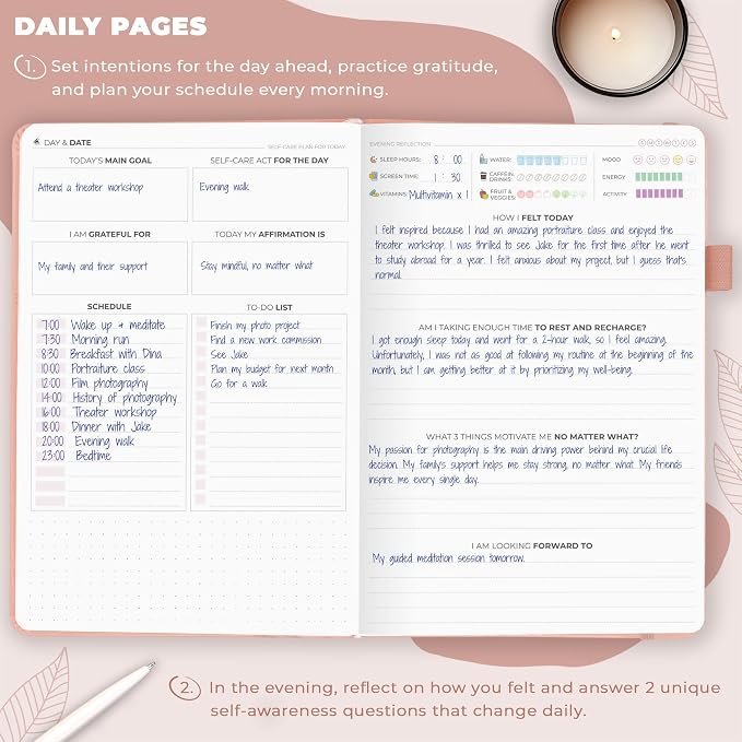 Clever Fox Self-Care Journal – Daily Reflection Notebook – Mental Health & - Image 4