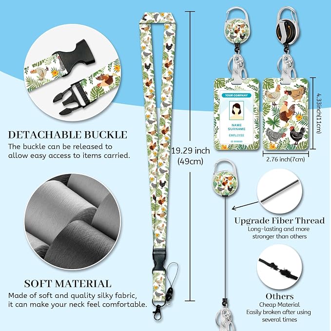 Hancynir Funny Chicken Lanyards - Image 5