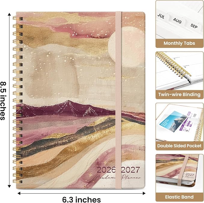 Planner 2026-2027, Academic Year Monthly and Weekly Calendar Planner, Jul 2026 - Image 4