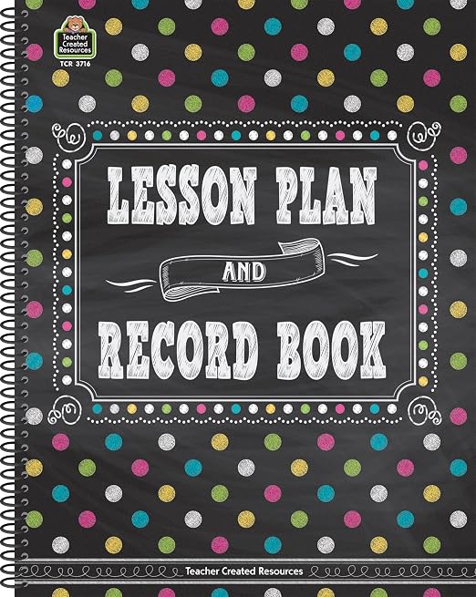 Teacher Created Resources TCR3716 Chalkboard Brights Lesson Plan and Record Book by TeacherCreatedResourcesOS