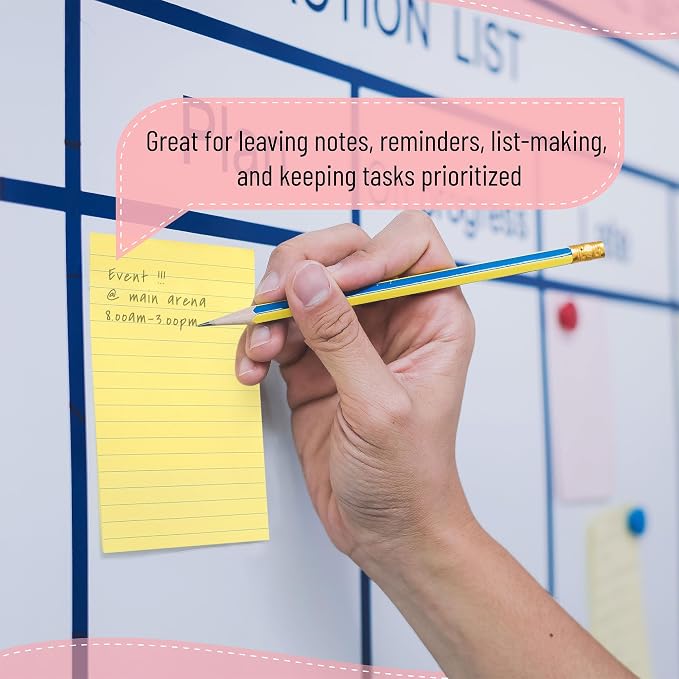 Mr. Pen- Lined Sticky Notes, 6 Pads, 45 Sheets/Pad, Morandi Color | Sticky Notes - Image 5