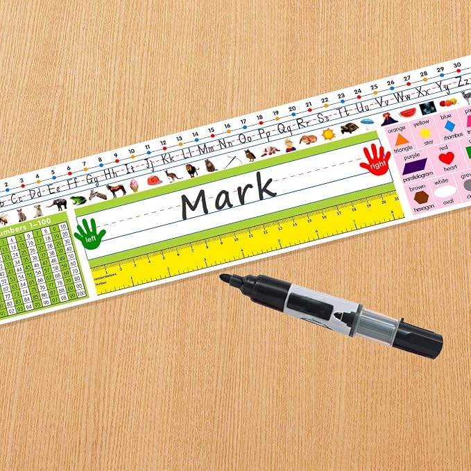 Fancy Land Traditional Manuscript Nameplates Self Adhesive Primary Students - Image 5