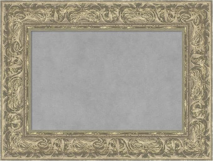 Amanti Art Silver Framed Magnetic Board 19x25 Small Vision Board by AmantiArt