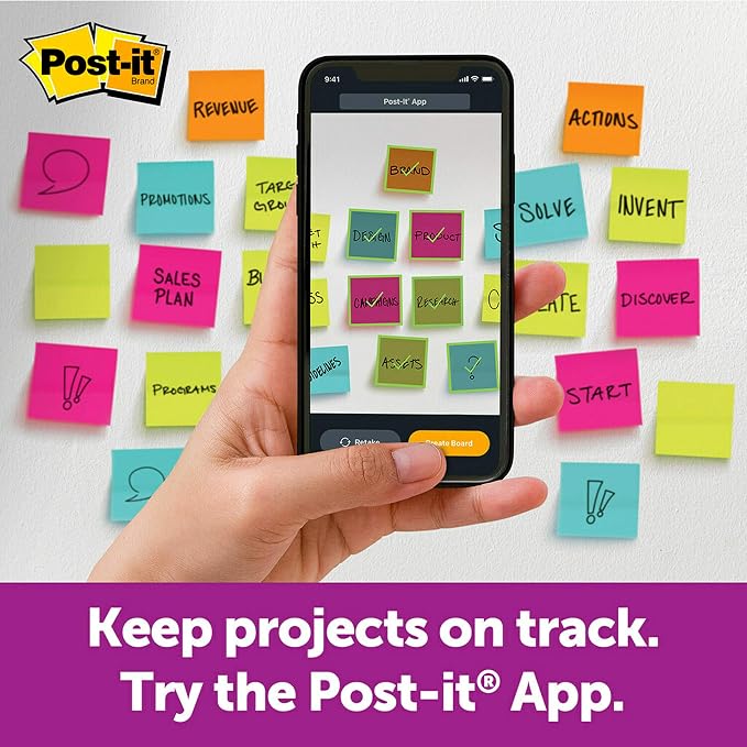 Post-it Super Sticky Big Notes, 11 in. x 11 in., Extra Large Sticky Notes Yellow - Image 6