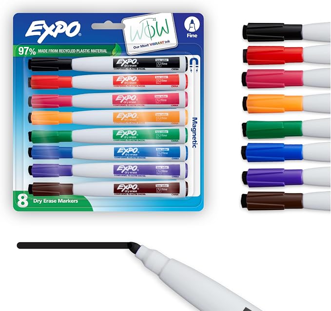 EXPO Magnetic Dry Erase Markers by Unknown