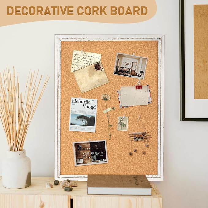 DOLLAR BOSS White Cork Board for Wall - Image 6