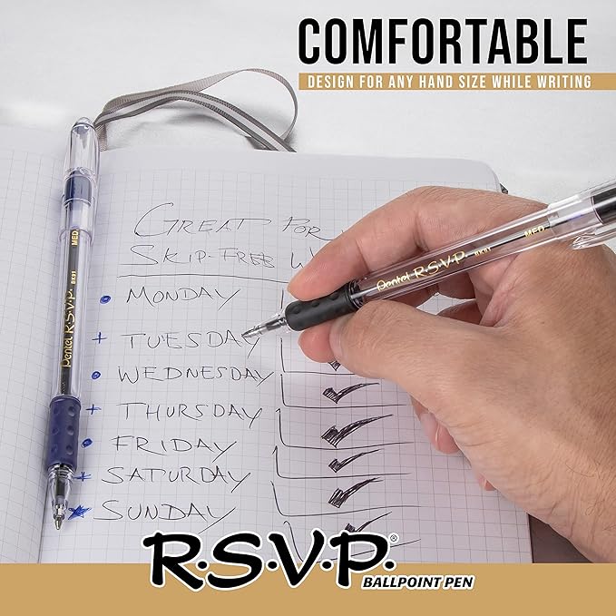 Pentel RSVP Ballpoint Pen, Fine Line - Image 3