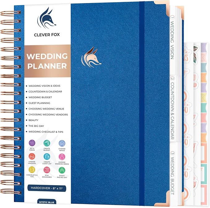 Clever Fox Wedding Planner – Notebook Organizer by CleverFox