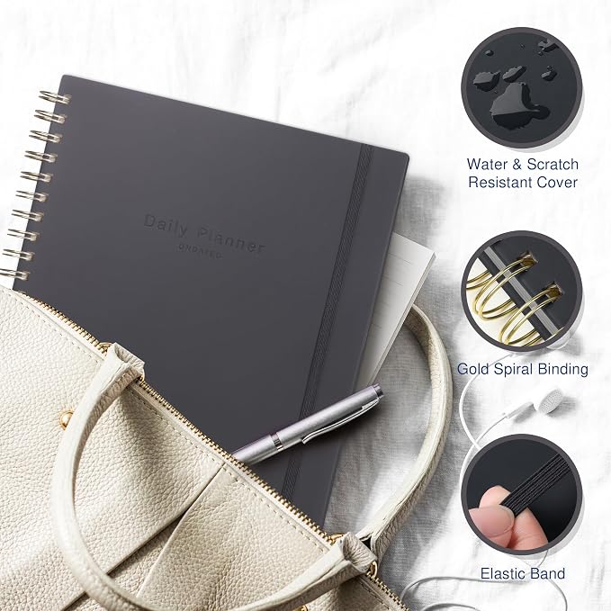 AuroPlanner Undated Daily Planner To Do List Hourly Schedule 2028 2027 2026 - Image 2