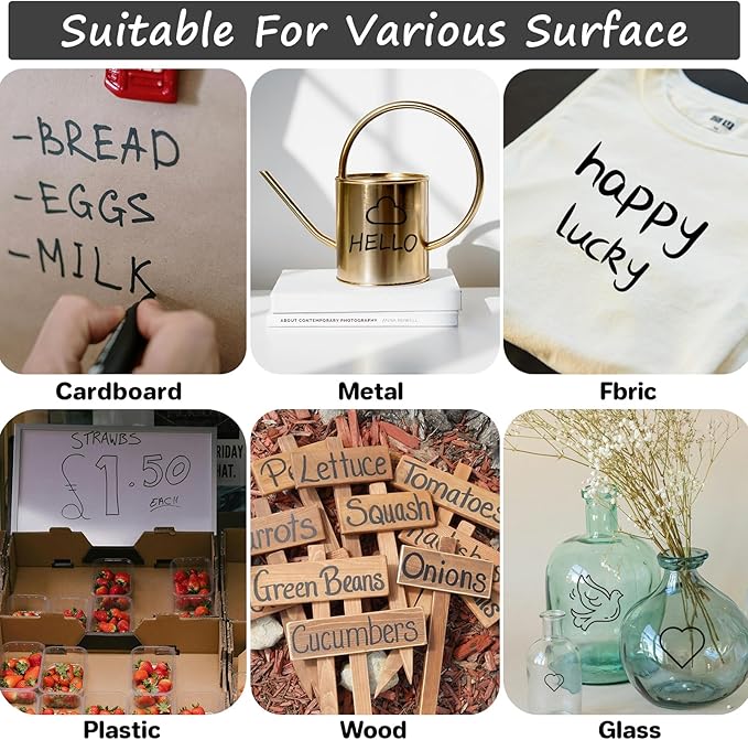 V-Opitos 30 Pack Black Permanent Markers, Bulk Fine Point Waterproof Markers Pens, Durable, Quick-Drying Marker, Ideal Stationery Supplies for Schools, Homes and Offices-DeskLoop Office