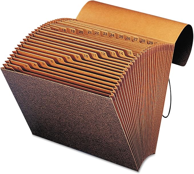 Smead TUFF Expanding File, 31 Pockets, Flap and Cord Closure, Letter Size by SMEAD