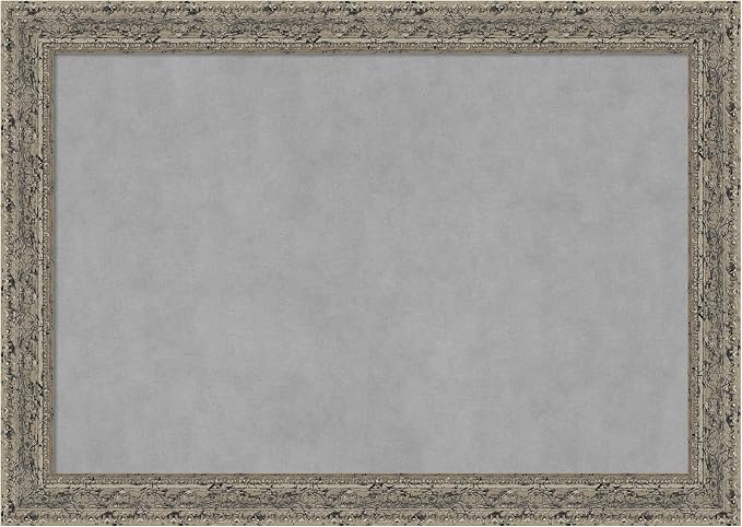 Amanti Art Silver Framed Magnetic Board 29x41 Large Vision Board by AmantiArt