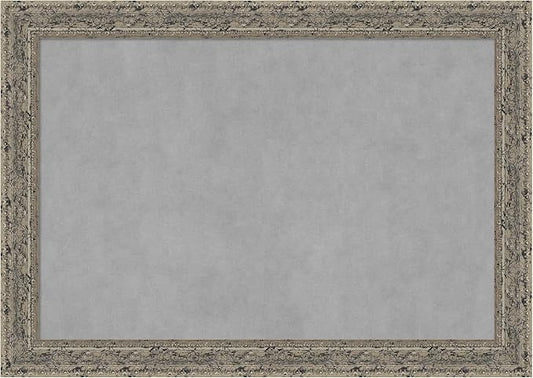 Amanti Art Silver Framed Magnetic Board 29x41 Large Vision Board by AmantiArt