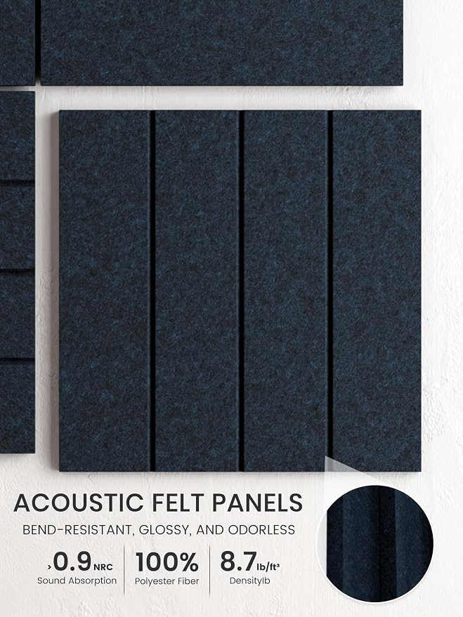 Bumusty Large Cork Board Alternative-36 x 24" Felt Bulletin Board Tiles - Image 3