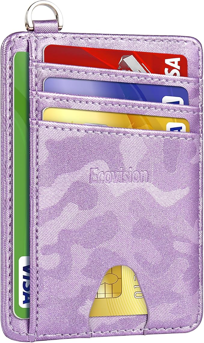 Slim Minimalist Front Pocket Wallet, RFID Blocking Credit Card Holder Wallet by Ecovision