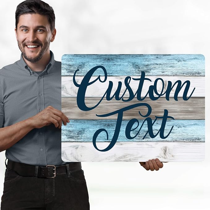 Custom Sign, Custom Street Sign, 11 Font Colors, 13 Font Styles, 4 Hole Options - Image 2