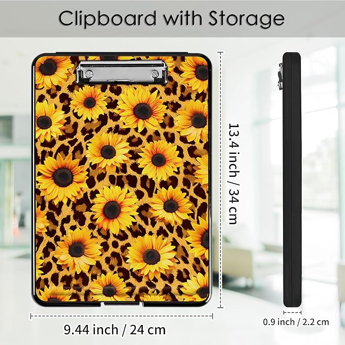 Clipboard with Storage, Office Supplies Nursing Clipboards Folder with Pen - Image 2