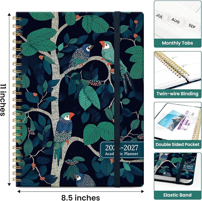 Planner 2026-2027, Academic Monthly and Weekly Calendar Planner - Image 4