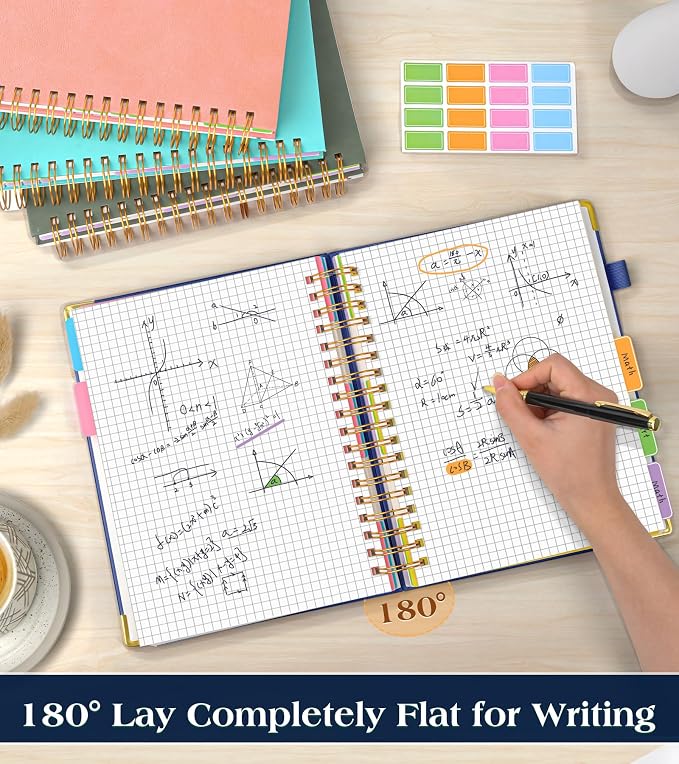 5 Subject Graph Paper Notebook - Image 6