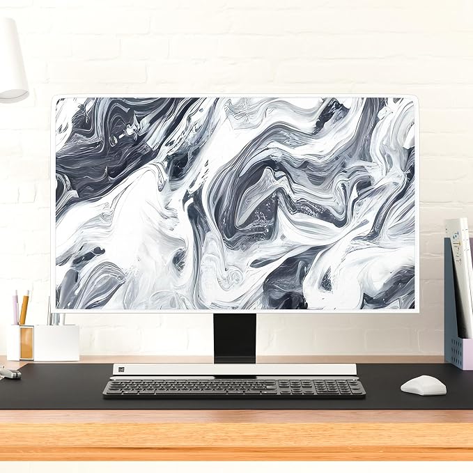 Baocicco Abstract Gray Marble Waterproof 70 Inch Television Cover Anti-Static - Image 4