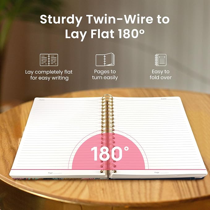 Lined Spiral Notebook Journal for Work, 300 Pages Thick B5 College Ruled - Image 4