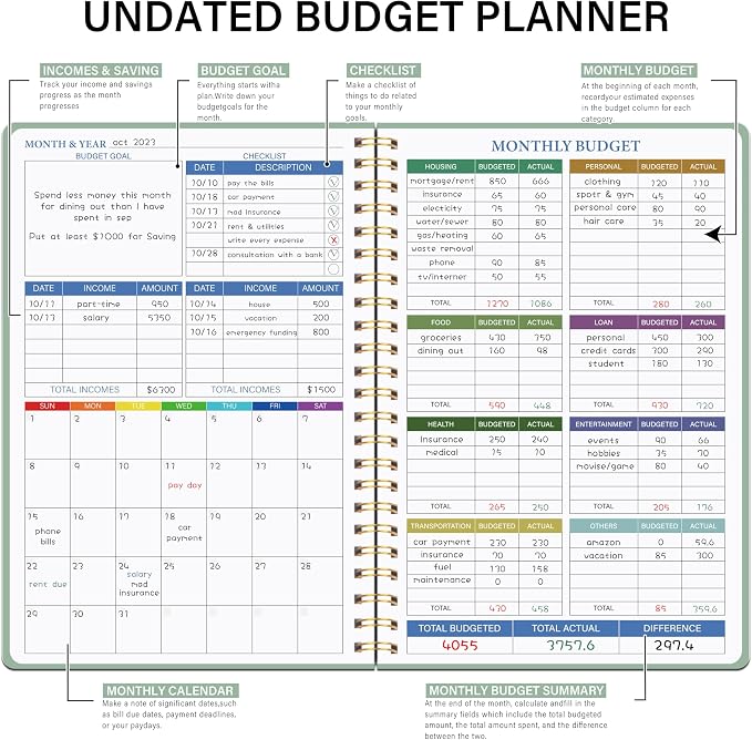 Budget Planner - Monthly Financial Planner Organizer - Image 2