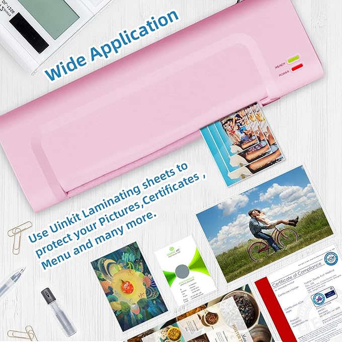 Uinkit 5 Mil 100 Pack Legal Thermal Laminating Pouches, 9X14.5-Inches Laminating Sheets, Extra Protection for Clear Glossy Laminator Pockets-DeskLoop Office