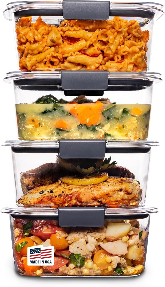 Rubbermaid Brilliance BPA Free Airtight Food Storage Containers by Unknown