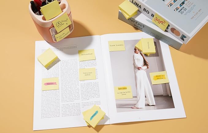 Mini Sticky Notes 1.5x2 in, 36 Pad Yellow Strong Adhesive Post, Suitable - Image 4