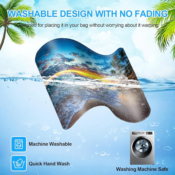 3 Pack Small Mouse pad Beach Square Mouse Mat - Image 5