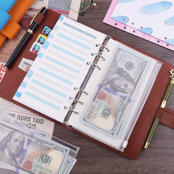 Antner A6 Binder 6 Ring Refillable Notebook Budget Planner - Image 3