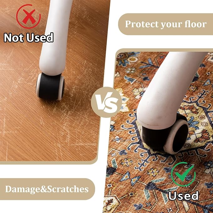 Office Chair Mat for Hardwood Floor, Machine Wash - Image 4