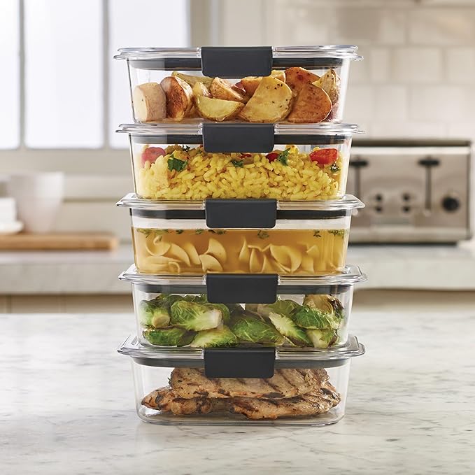Rubbermaid Brilliance Tritan Plastic Food Storage Containers BPA Free Airtight - Image 6