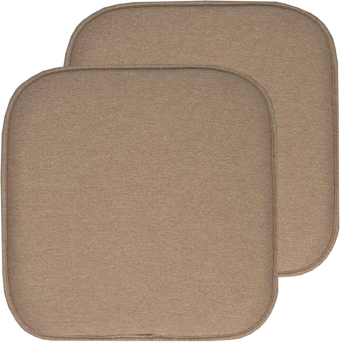 Sweet Home Collection Chair Cushion Memory Foam Pads Honeycomb Pattern Slip Non by SweetHomeCollection