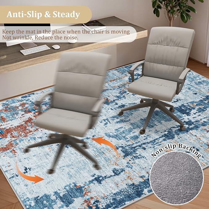 Office Chair Mat for Hardwood Floor, Machine Wash - Image 5