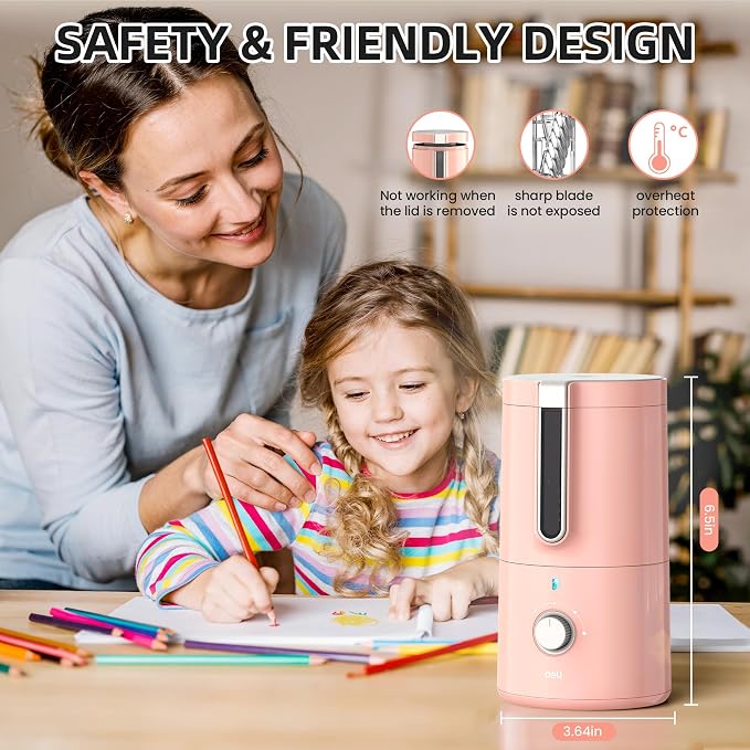 deli Electric Pencil Sharpener, Fully Automatic Pencil Sharpener - Image 5