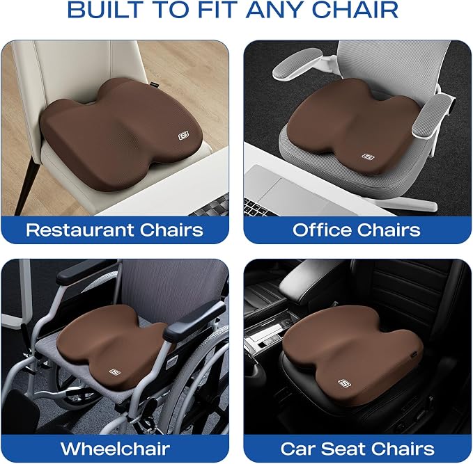 Skechers Seat Cushion, Ergonomic Memory Foam Cushion - Image 7