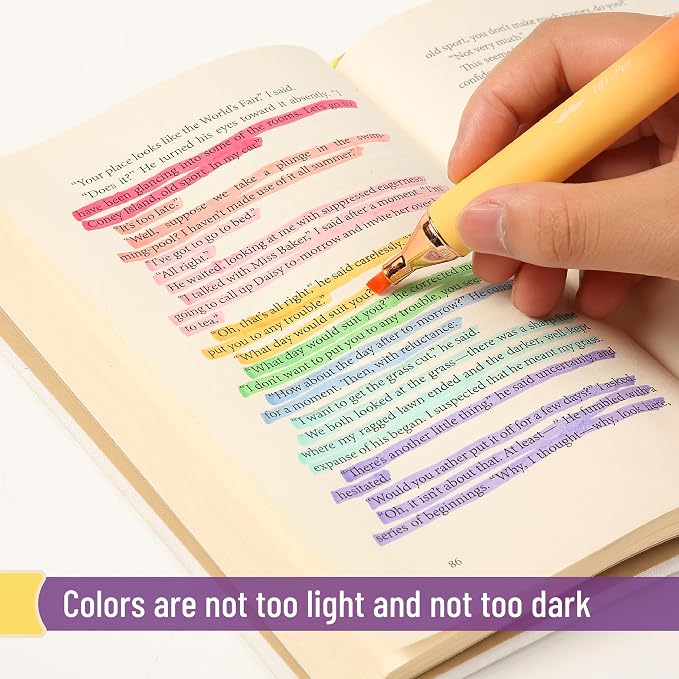 Mr. Pen- Glitter Highlighters, 8 Pack, Sunshine Colors | Chisel Tip Glitter - Image 4