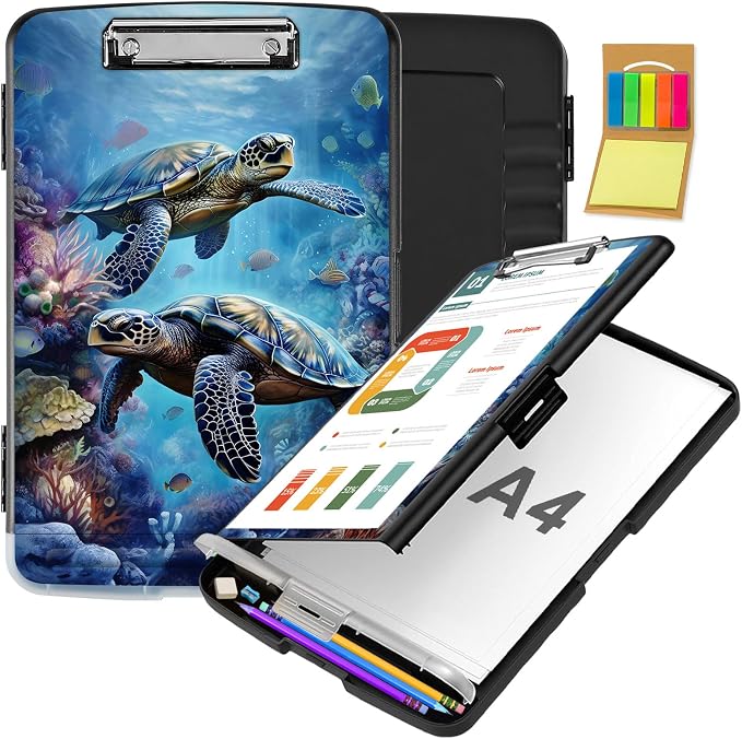 Clipboard with Storage, Office Supplies Nursing Clipboards Folder with Pen by CAPAUNVDA