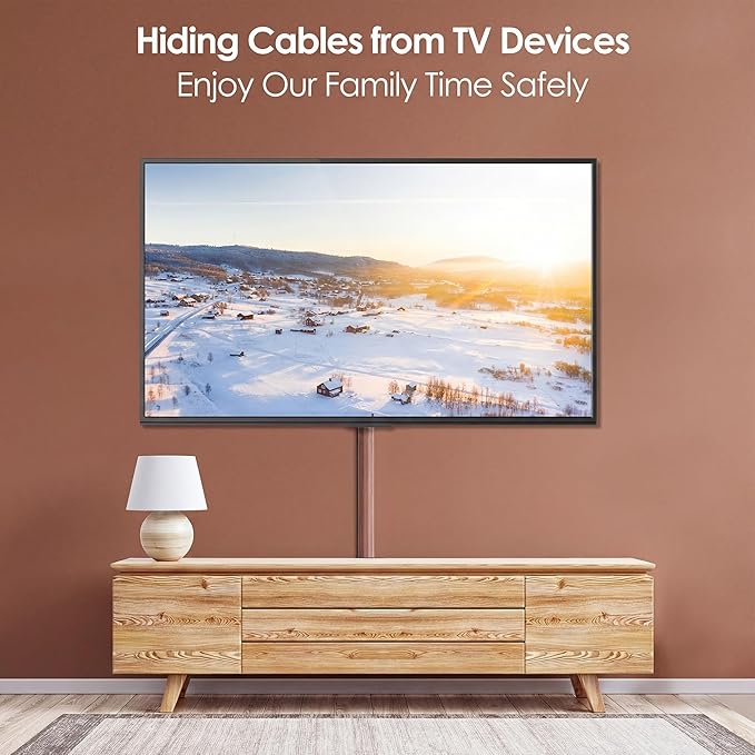 Yecaye TV Cord Hider, 125in Cord Cover, Large Cable Hider, Wire Covers - Image 7