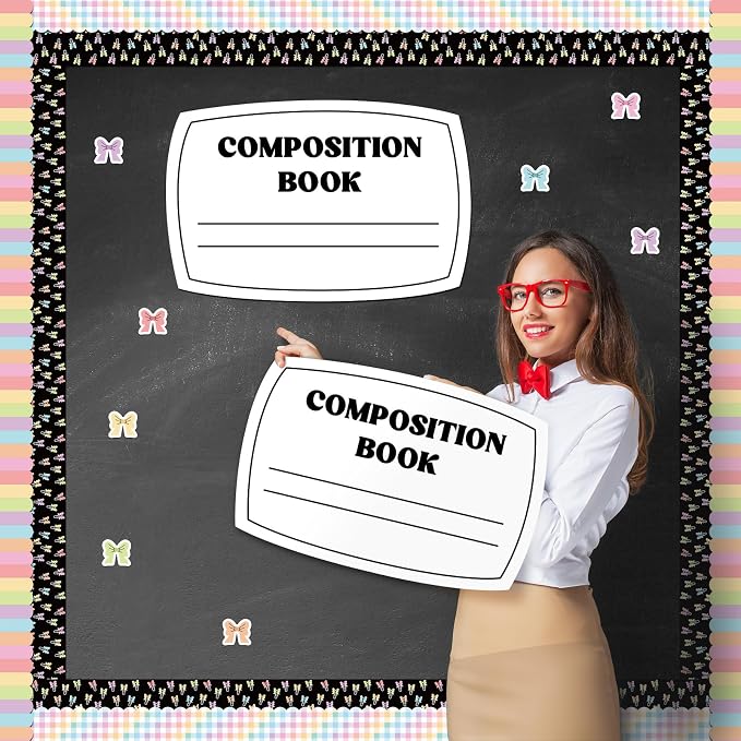 Fuutreo 3 Pcs Composition Book Bulletin Board Paper Composition Notebook - Image 5