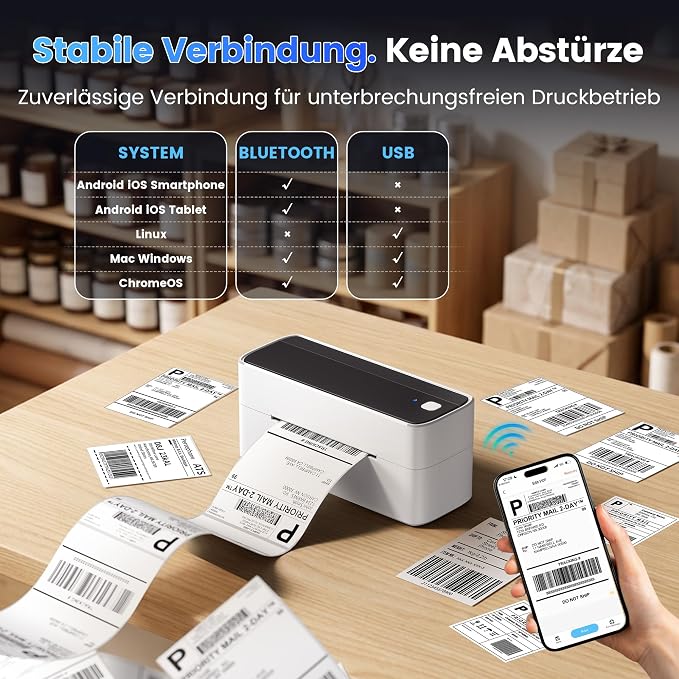 Phomemo High-Speed Shipping Label Printer 220mm/s - Image 7