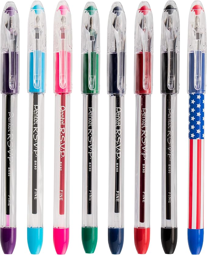 Pentel RSVP Ballpoint Pen, Fine Line - Image 3