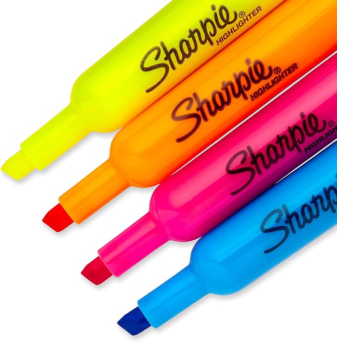 Sharpie Accent Tank-Style Highlighters, 6 Colored Highlighters - Image 3